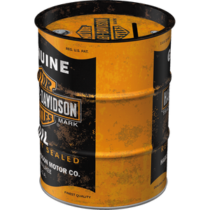 Spardose "HD Oil", Schwarz/Orange, 31507