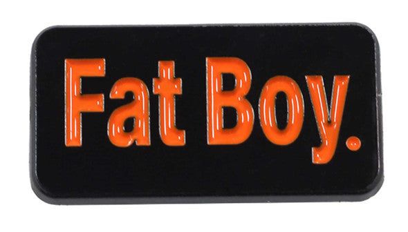 Pin Fat Boy, Schwarz/Orange, 682608017743