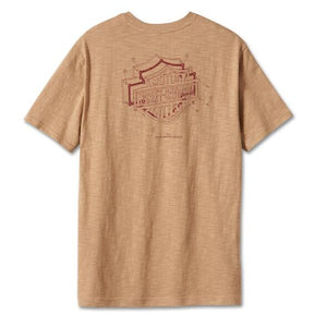 ♂  T-Shirt Pocket , Sand, 96064-24VM