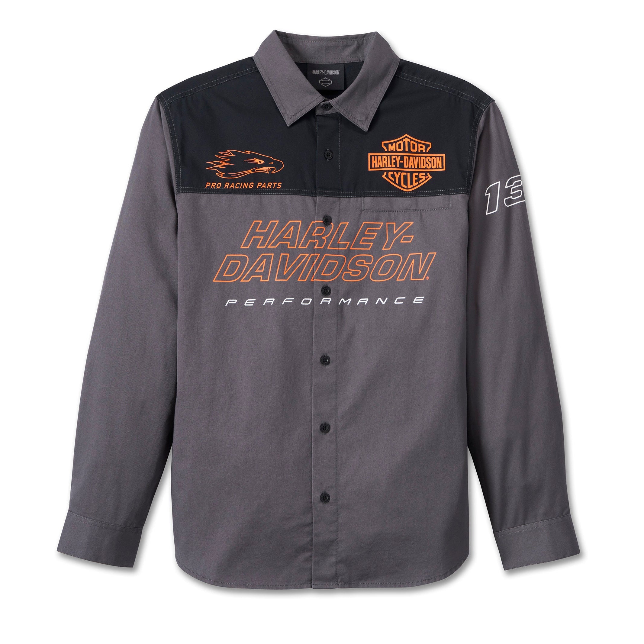 ♂ Hemd Eagle, Grau, 96076-24VM