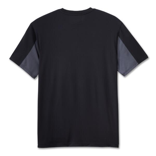 ♂  T-Shirt B&S Funktion, Schwarz/Grau, 96121-25VM