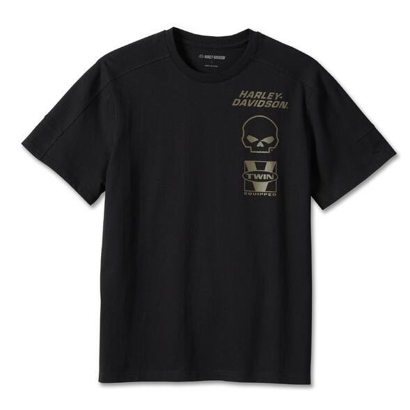 ♂  T-Shirt Skull, Schwarz, 96198-24VM