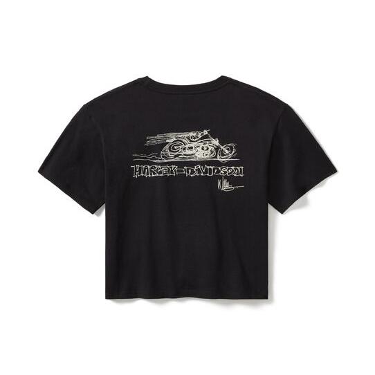 ♀ T-Shirt Willie G., Schwarz, 96280-25VW