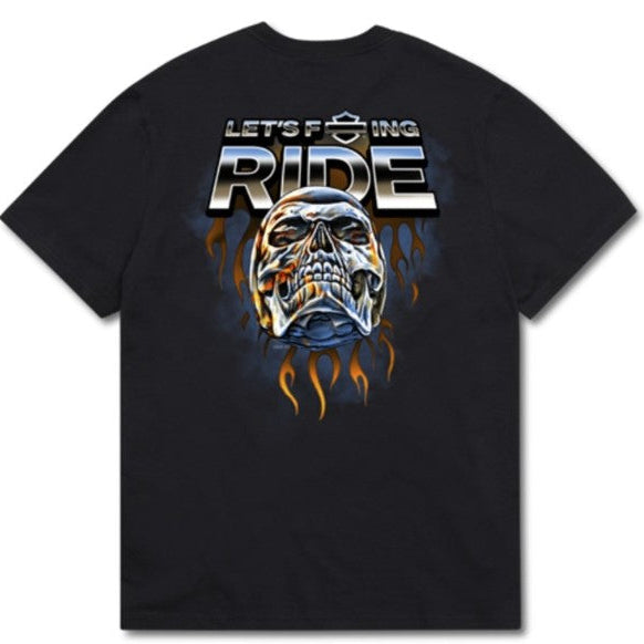 ♂ T-Shirt Let's F*ing Ride, Chrome, 96657-25VM