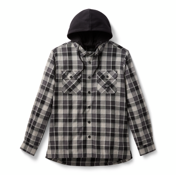 ♂ Hemd mit Kapuze, Grau Kariert, 96730-25VM