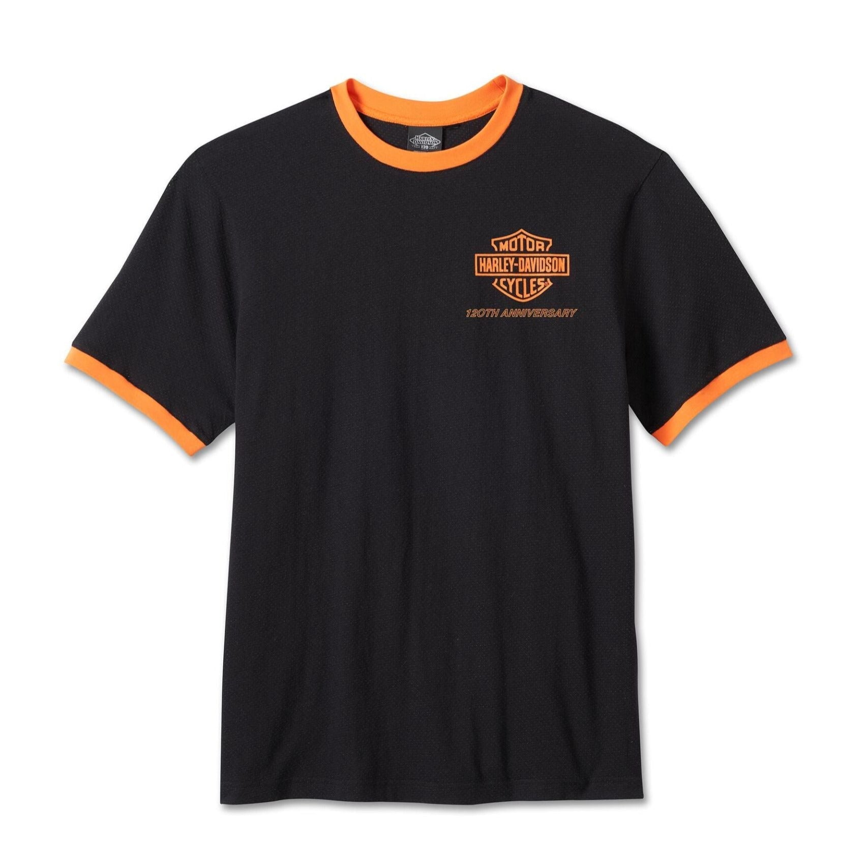 ♂  T-Shirt 120TH, Schwarz/Orange, 96834-23VM