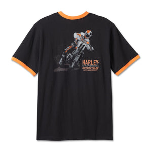 ♂  T-Shirt 120TH, Schwarz/Orange, 96834-23VM