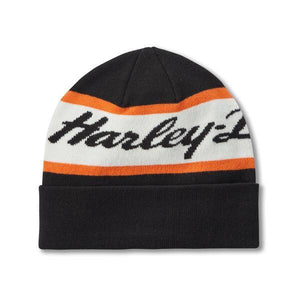 Beanie Mütze H-D, Schwarz, 97630-25VM