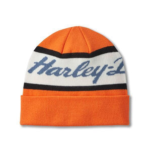 Beanie Mütze H-D, Orange, 97631-25VM