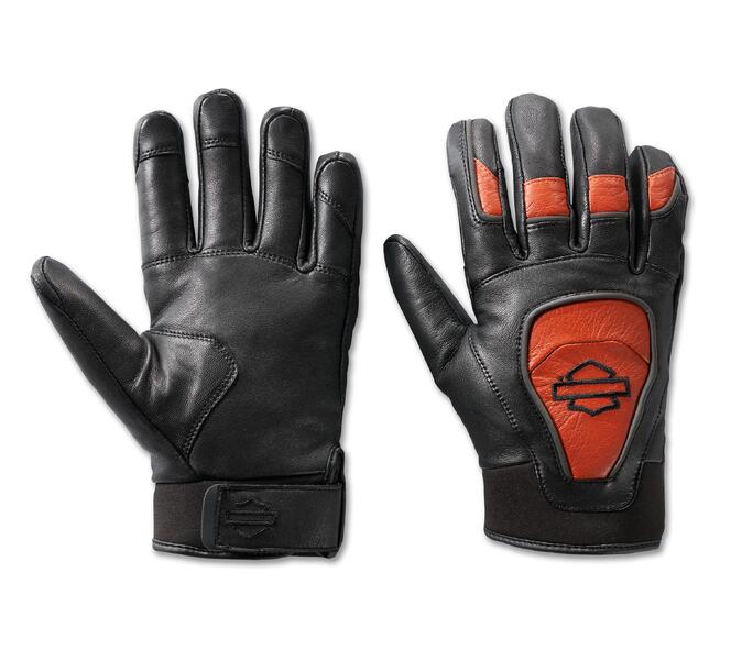♂  CE Allwetter Handschuhe, Schwarz/Orange, 98175-24VM