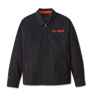 ♂  Freizeitjacke, Schwarz/Orange, 98403-24VM