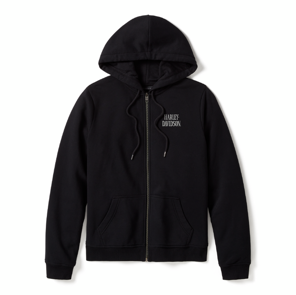 ♀ Zip Hoodie Willie G., Schwarz, 99251-25VW