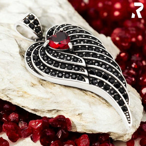 Anhänger, Heart Wing Red, ADF013
