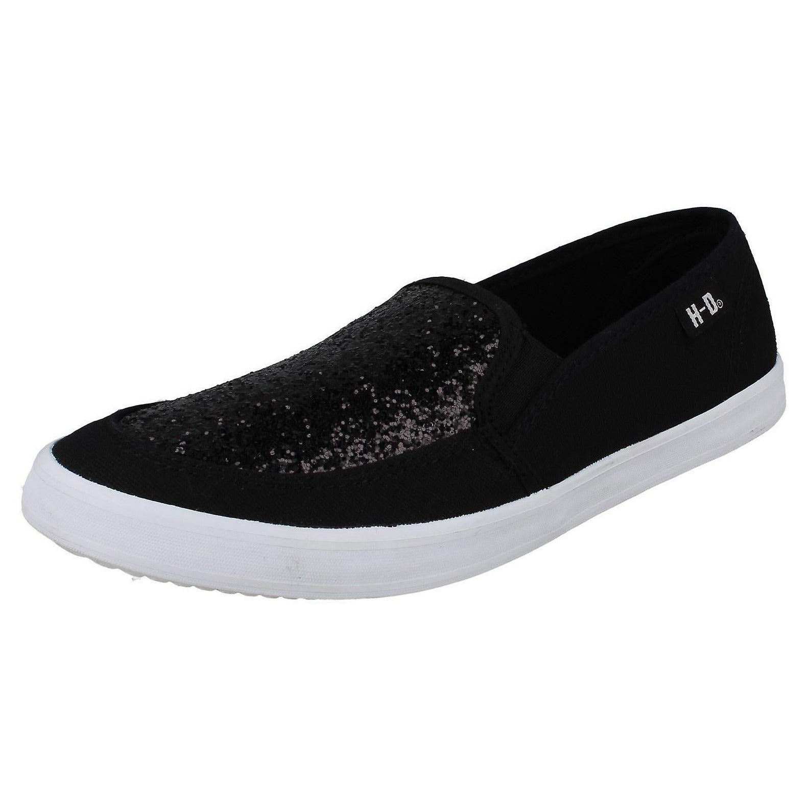 ♀  Slipper Glitzer,, Schwarz, D83945-39