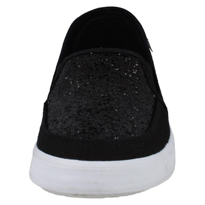 ♀  Slipper Glitzer,, Schwarz, D83945-39