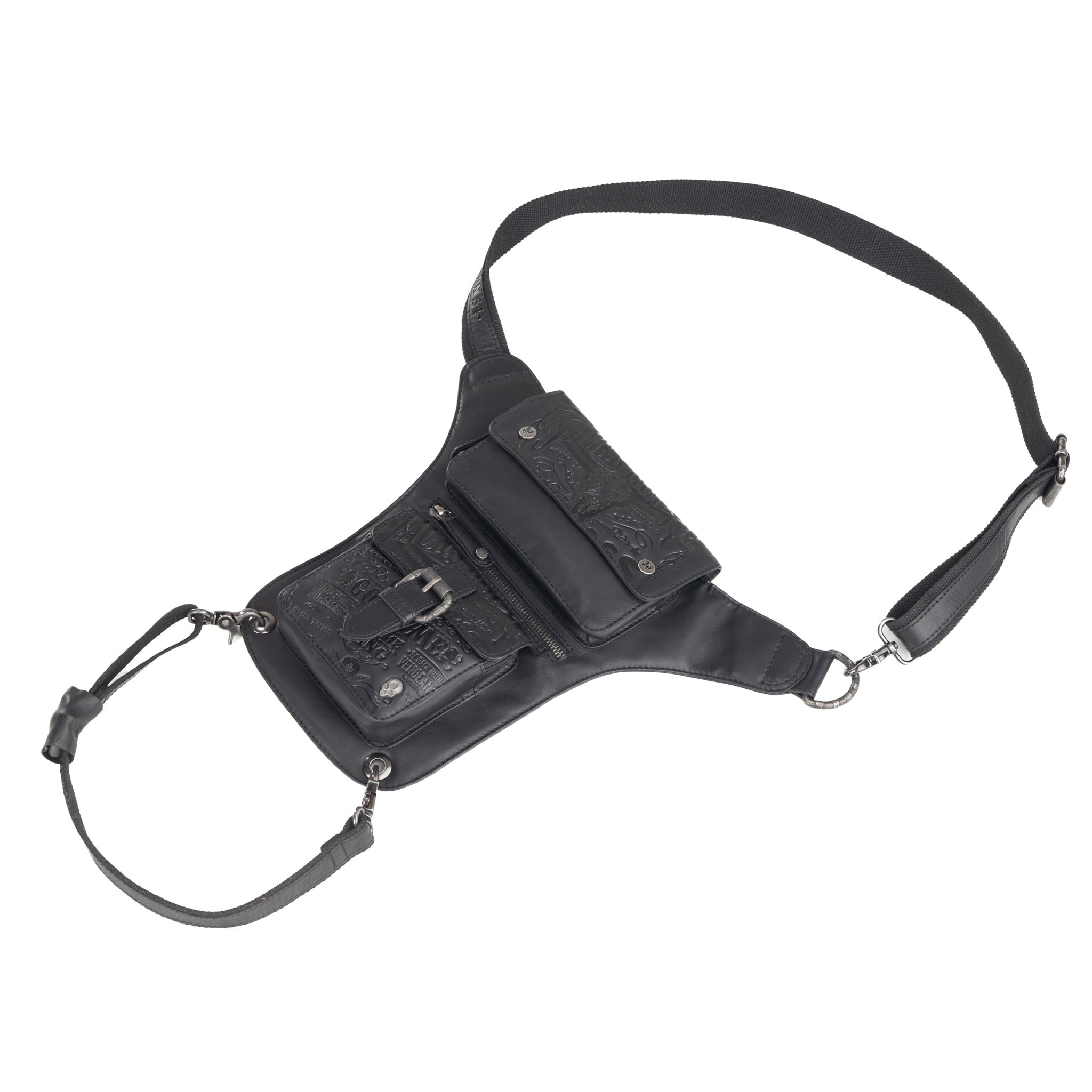 Beintasche Night, oilpulled black, LT54231-14
