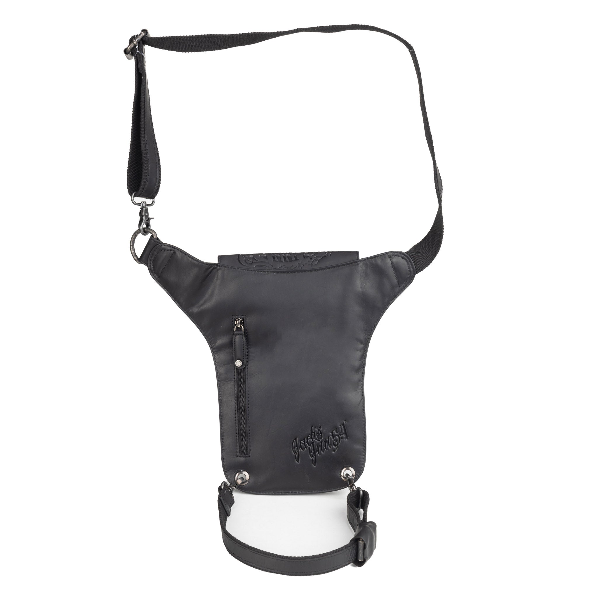 Beintasche Night, oilpulled black, LT54231-14