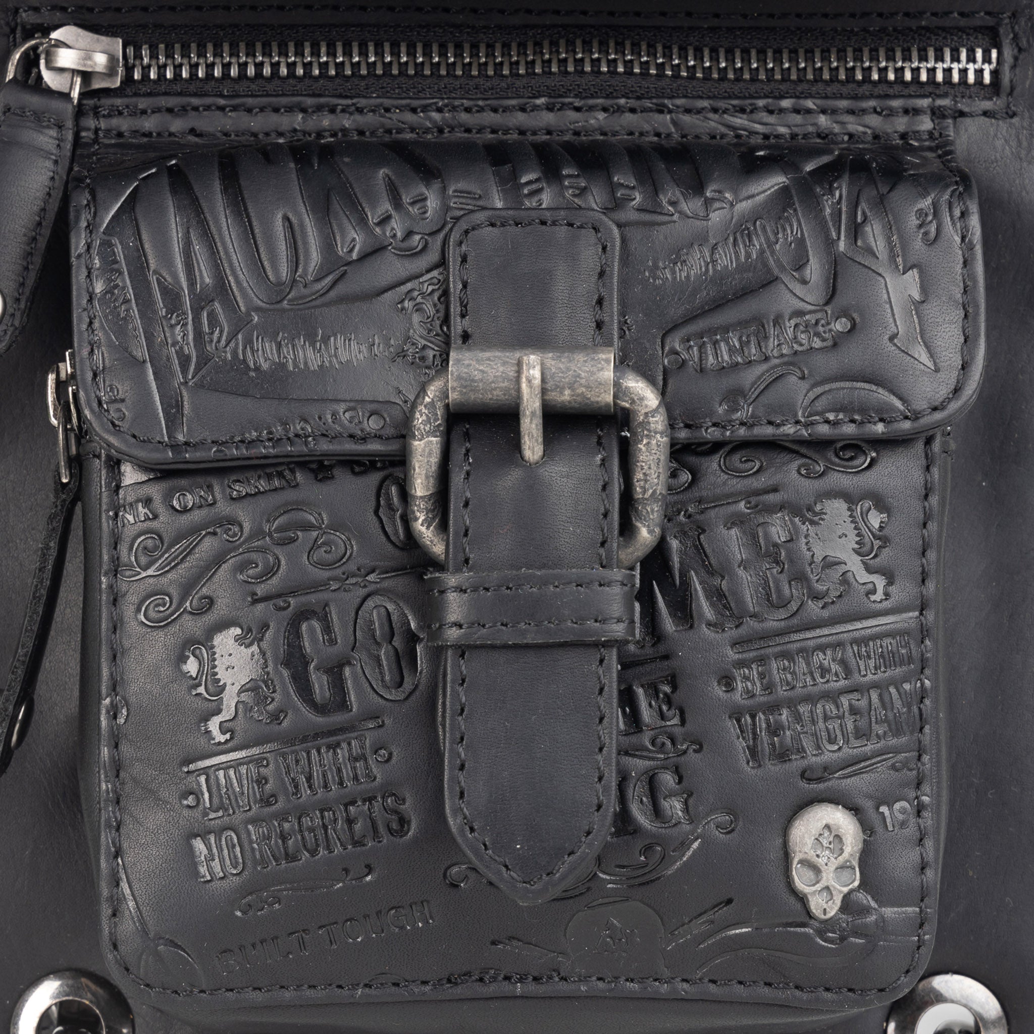 Beintasche Night, oilpulled black, LT54231-14