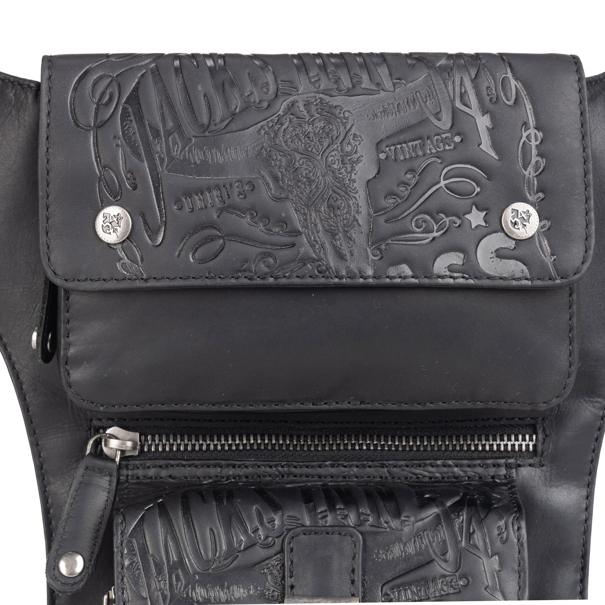 Beintasche Night, oilpulled black, LT54231-14