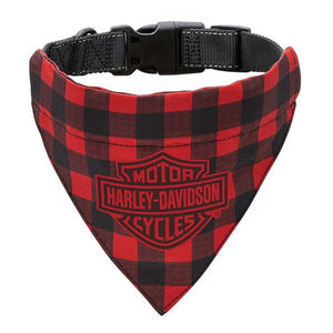 Halsband Bandana Holiday, Schwarz/Rot, HDX-90211/HDX-90210