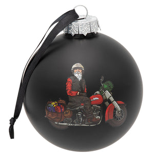 Weihnachtsbaumkugel HD-Biker 2024, Schwarz, HDX-99311