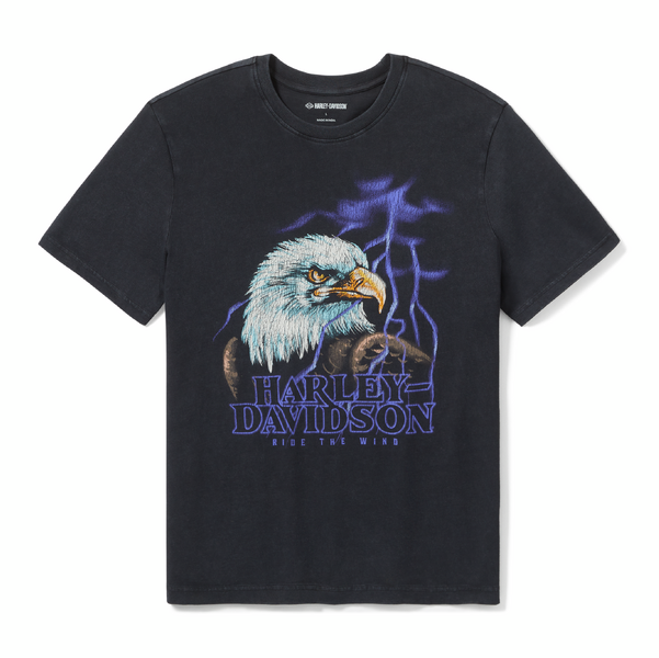 ♂ T-Shirt Vintage Adler, Schwarz, 96718-25VM