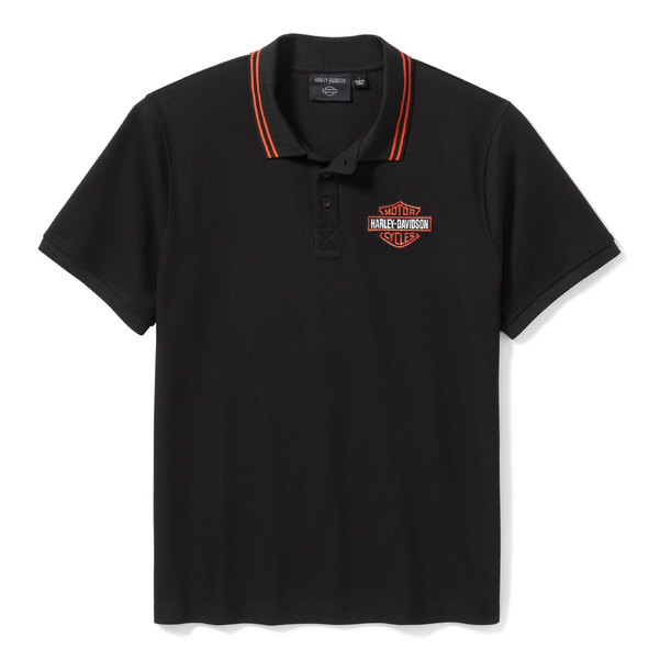 ♂ Polo Hemd B&S, Schwarz, 99252-25VM