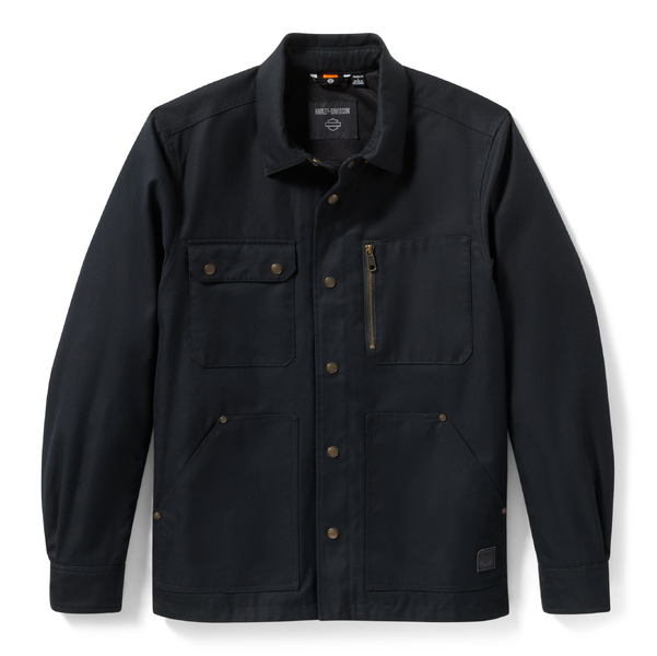 ♂ CE Motorradhemd, Schwarz, 97176-25VM