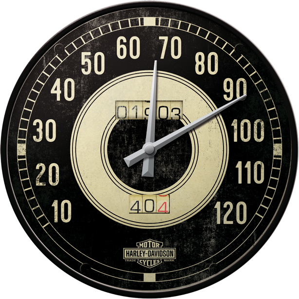 Wanduhr, Schwarz, Harley Davidson, DW51084