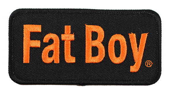 Patch "Fat Boy", Schwarz/Orange, 682608014551