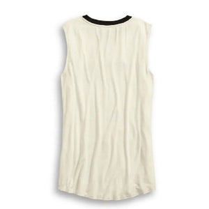 ♀ Ärmelloses Shirt, Weiß, 96069-20VW
