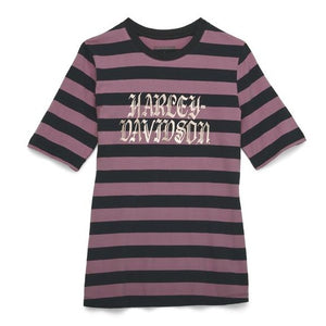 ♀  T-Shirt Stripes, Lila, 96456-22VW