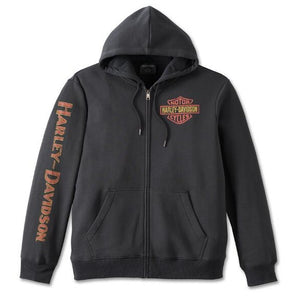 ♂ Zip Hoodie Adler, Schwarz, 96769-23VM