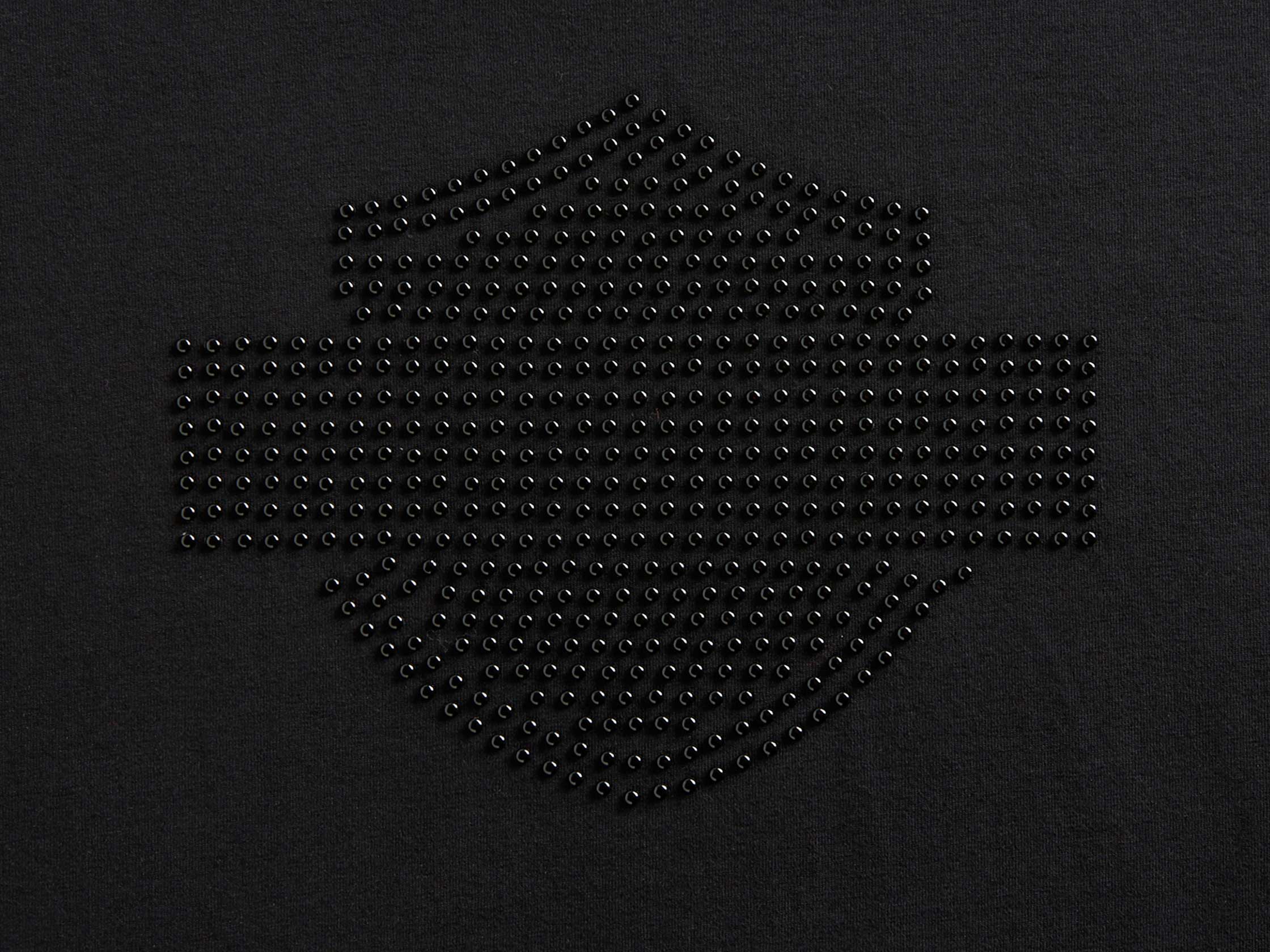 ♀ Schlichtes Nieten T-Shirt, Schwarz, 99127-20VW