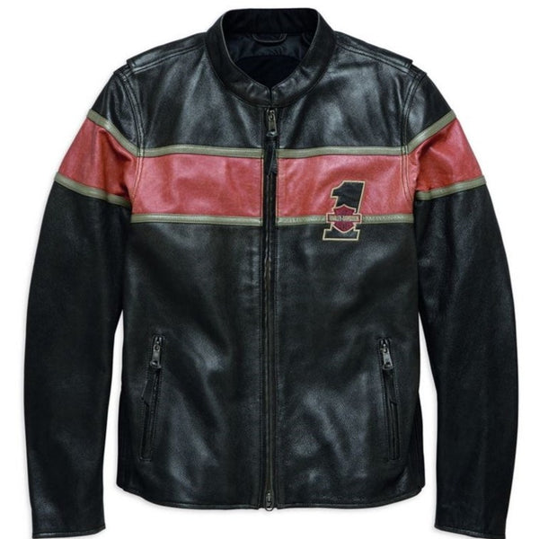 CE Motorradjacke Leder, Schwarz, 98027-18EM – Online-Shop