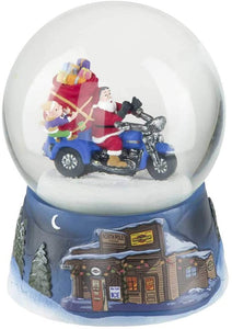 Schneekugel, Santa auf Bike, HDX-99142