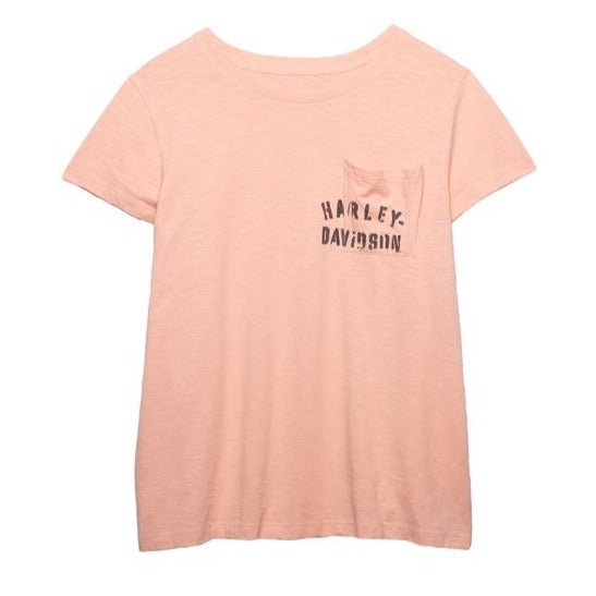♀  T-Shirt Brusttasche, Pink, 96451-22VW
