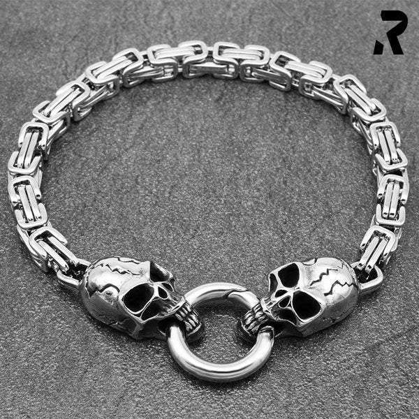 lenkerband totenkopf Armband, Dark Skull, AE2019008 – Online-Shop Motorrad Matthies / Harley-Davidson Tuttlingen